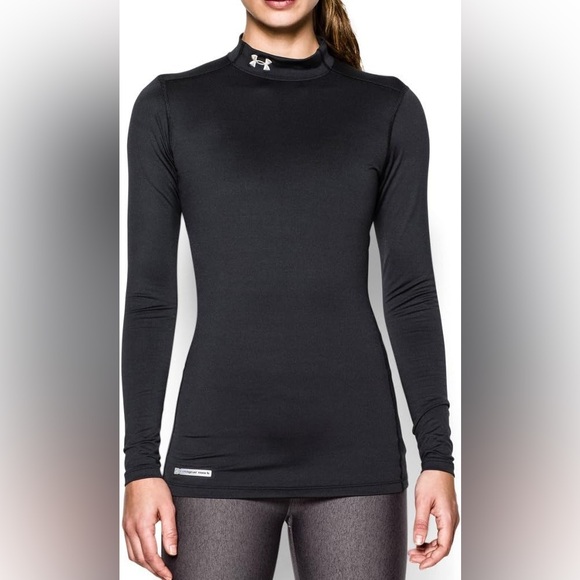 Under Armour Womens ColdGear Authentics Compression Mock Neck Size Medium - Picture 1 of 7